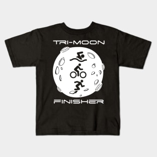 Space Moon Triathlon Finisher Kids T-Shirt